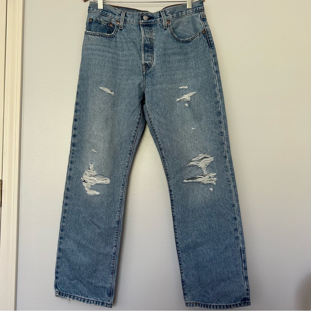 Levi’s 501 distressed jeans 30x30 - Picture 1 of 6